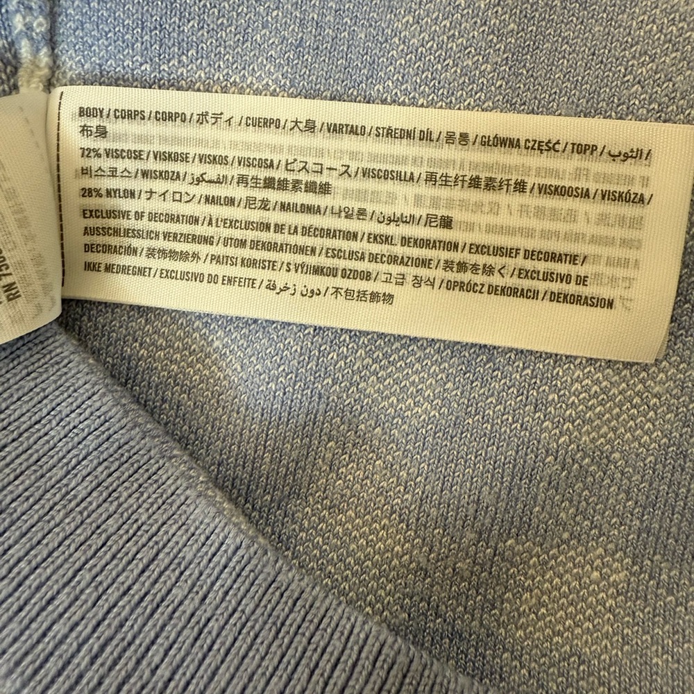 Abercrombie & Fitch Light Blue and White Gingham Halter Top Large - Picture 9 of 9